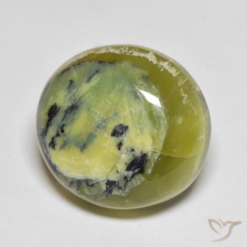 Opale Vert chaud naturelle ovale, 15.08 ct, Opaque