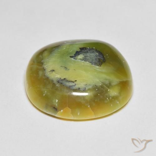 Opale Vert jaunâtre naturelle ovale, 11.95 ct, Opaque
