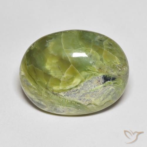11.93ct Naturel Vert terre Opale, ovale, Opaque