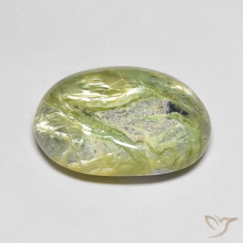Opale Vert terre naturelle ovale, 11.93 ct, Opaque