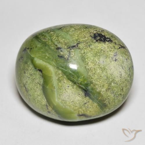 20.82ct Naturel Vert terre Opale, ovale, Opaque, Photo A