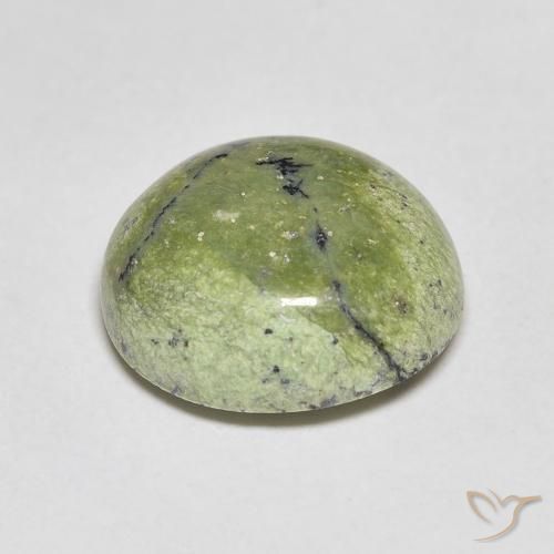 Opale Vert jaunâtre naturelle ovale, 4.64 ct, Opaque