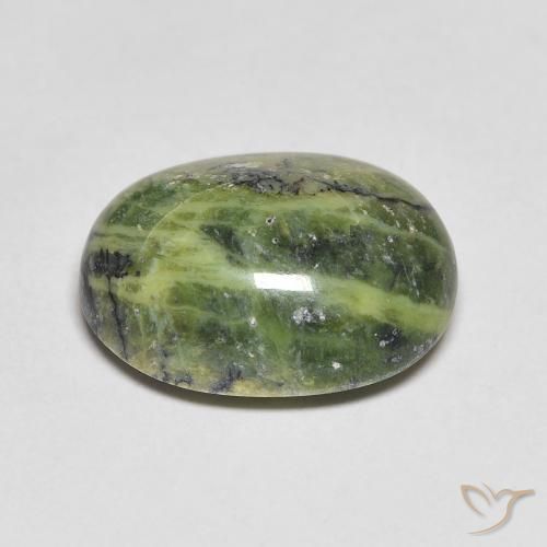 Opale Vert terre naturelle ovale, 6.20 ct, Opaque