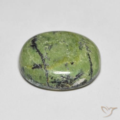 Opale Vert terre naturelle ovale, 8.14 ct, Opaque