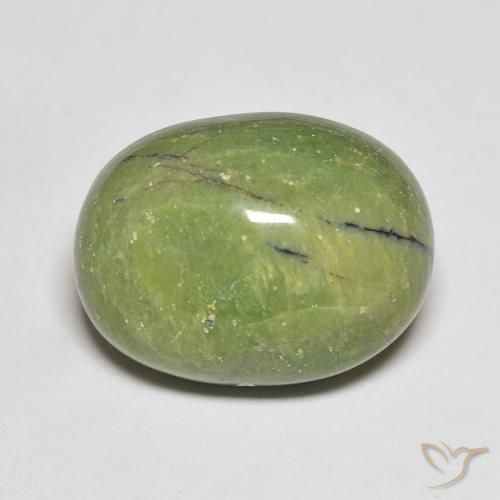 12.46ct Naturel Vert chaud Opale, ovale, Opaque