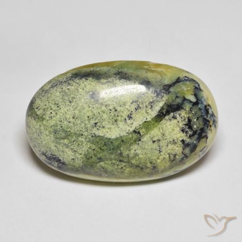22.52ct Naturel Vert jaunâtre Opale, ovale, Opaque