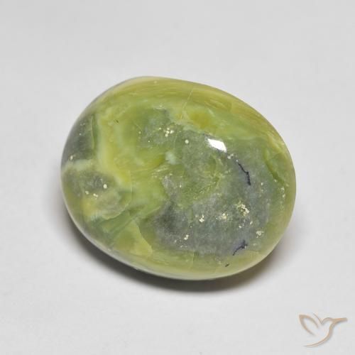 Opale Vert terre naturelle ovale, 11.89 ct, Opaque