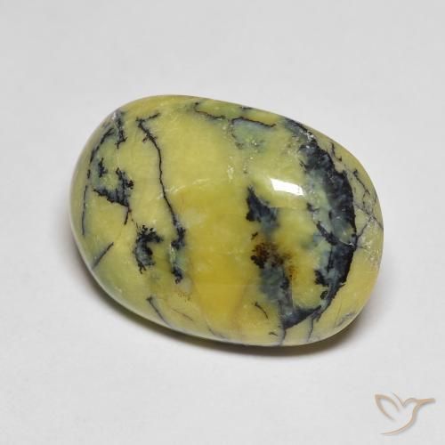 Opale Vert chaud naturelle ovale, 9.96 ct, Opaque