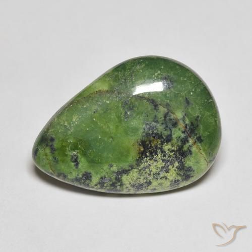 8.62ct Naturel Vert moyen Opale, En forme de poire, Opaque