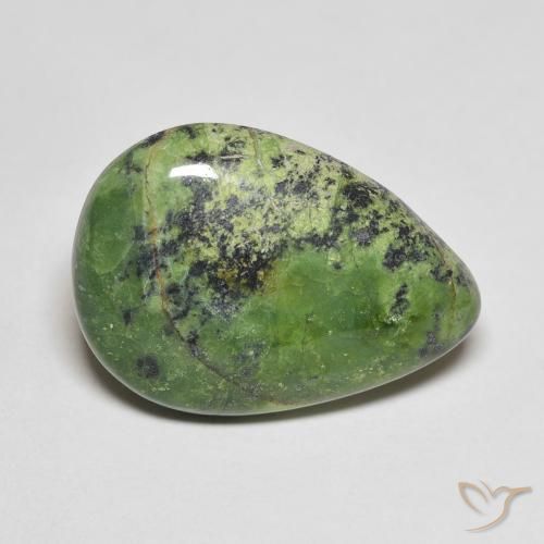 Opale Vert moyen naturelle En forme de poire, 8.62 ct, Opaque