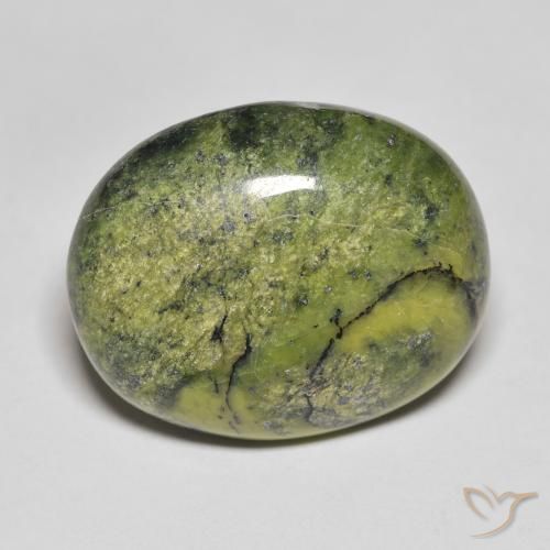 18.75ct Naturel Vert chaud Opale, ovale, Opaque