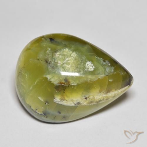 Opale Vert moyen naturelle En forme de poire, 15.41 ct, Opaque