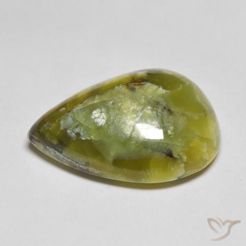 Opale Vert moyen naturelle En forme de poire, 15.41 ct, Opaque