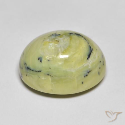 Opale Vert clair naturelle ovale, 14.17 ct, Opaque