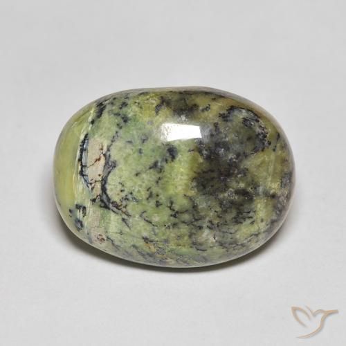 10.37ct Naturel Vert terre Opale, ovale, Opaque, Photo A