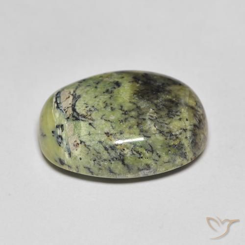 Opale Vert terre naturelle ovale, 10.37 ct, Opaque