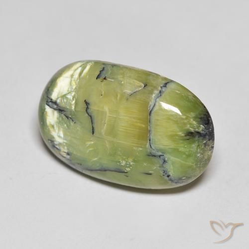 Opale Vert chaud naturelle ovale, 10.83 ct, Opaque