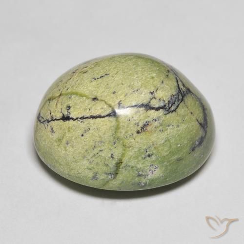 Opale Vert moyen naturelle ovale, 18.90 ct, Opaque