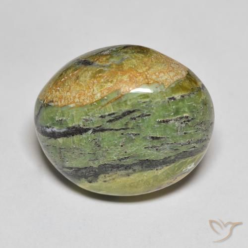 16.51ct Naturel Vert terre Opale, ovale, Opaque