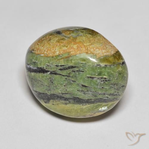 Opale Vert terre naturelle ovale, 16.51 ct, Opaque