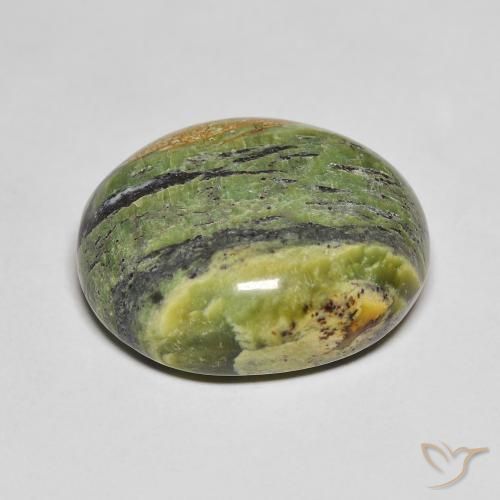 Opale Vert terre naturelle ovale, 16.51 ct, Opaque