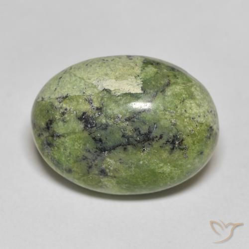 10.14ct Naturel Vert jaunâtre Opale, ovale, Opaque, Photo A