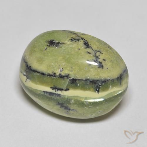 Opale Vert terre naturelle ovale, 11.81 ct, Opaque