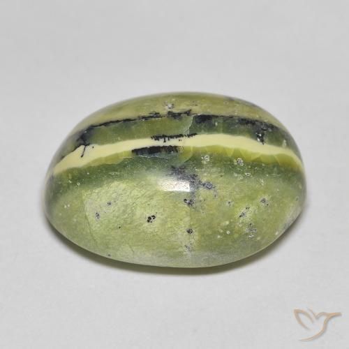 Opale Vert terre naturelle ovale, 11.81 ct, Opaque