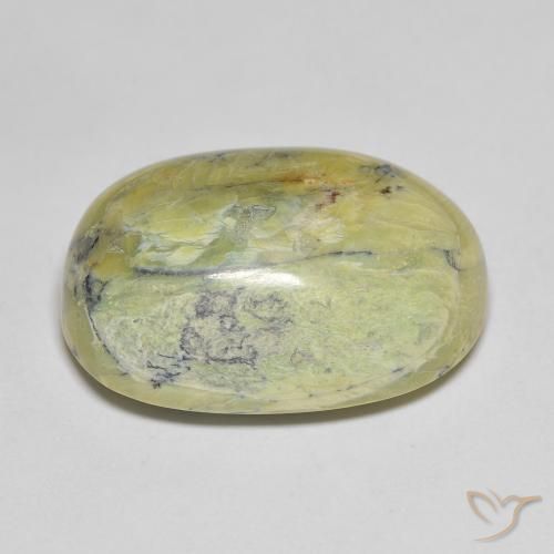 Opale Vert moyen naturelle ovale, 20.70 ct, Opaque