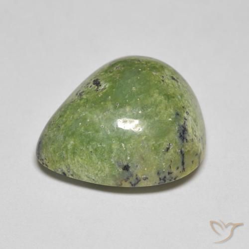 Opale Vert terreux naturelle En forme de poire, 9.03 ct, Opaque