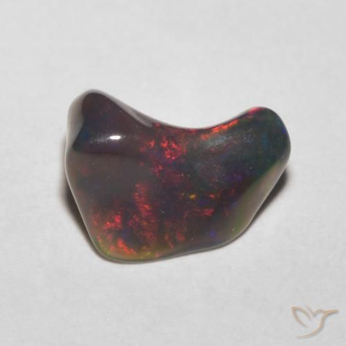 0.83ct Naturel Multicolore Opale, Fantaisie, Translucide