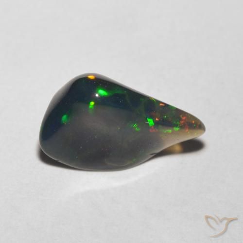 1.30ct Naturel Multicolore Opale, Fantaisie, Translucide
