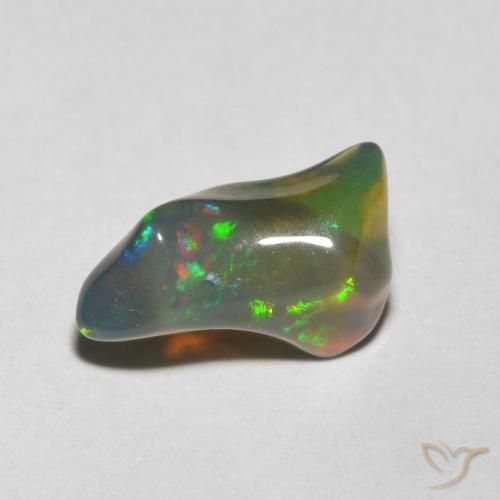 1.45ct Naturel Multicolore Opale, Fantaisie, Translucide