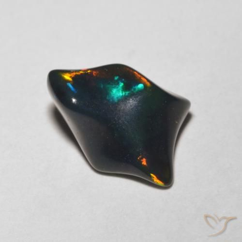 1.64ct Naturel Multicolore Opale, Fantaisie, Translucide
