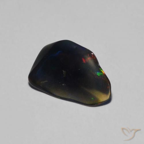0.49ct Naturel Multicolore Opale, Fantaisie, Translucide, Photo A