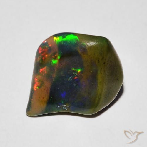 2.25ct Naturel Multicolore Opale, Fantaisie, Translucide, Photo A