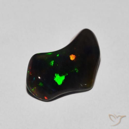 1.11ct Naturel Multicolore Opale, Fantaisie, Translucide