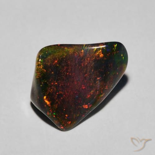 1.54ct Naturel Multicolore Opale, Fantaisie, Translucide, Photo A