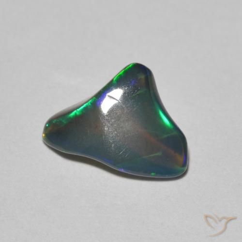 0.90ct Naturel Multicolore Opale, Fantaisie, Translucide