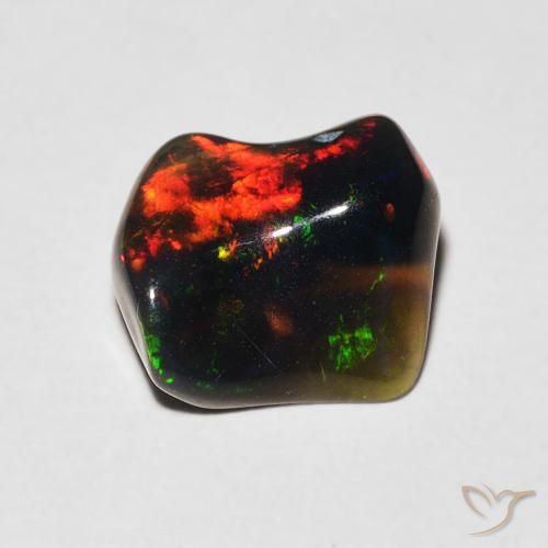 0.78ct Naturel Multicolore Opale, Fantaisie, Translucide