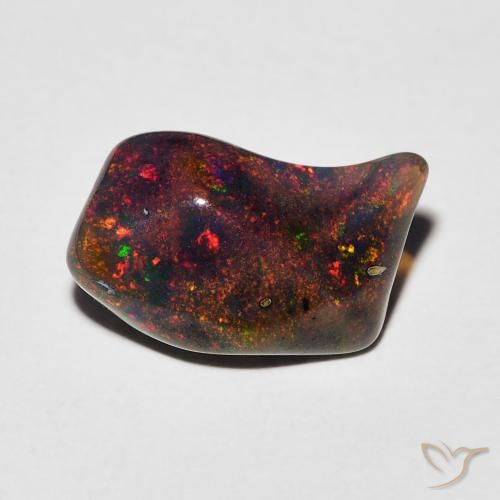 1.63ct Naturel Multicolore Opale, Fantaisie, Translucide