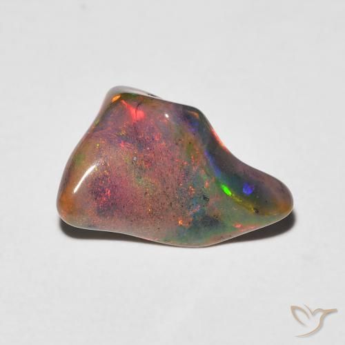 1.85ct Naturel Multicolore Opale, Fantaisie, Translucide