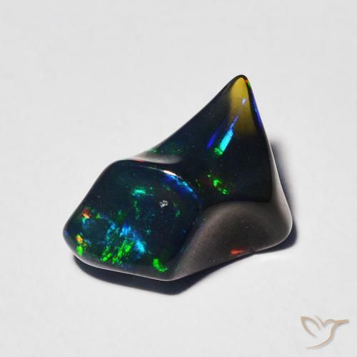 1.30ct Naturel Multicolore Opale, Fantaisie, Translucide, Photo A
