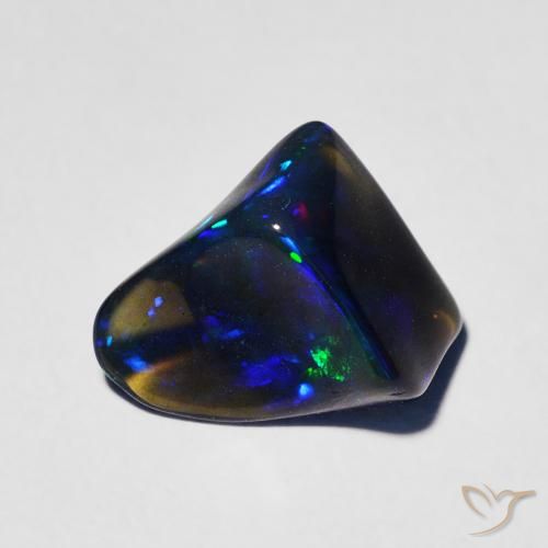 Pierre précieuse opale de 1,16 carats, Opale certifiée en vrac d'Ethiopie, Gemme naturelle, 9,4 x 7,8 mm, Photo A