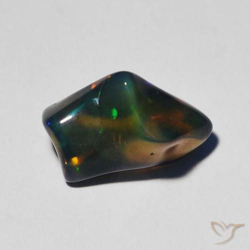 2.35ct Naturel Multicolore Opale, Fantaisie, Translucide