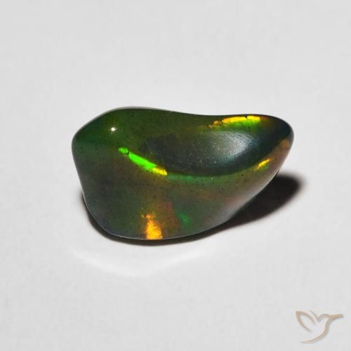1.60ct Naturel Multicolore Opale, Fantaisie, Translucide