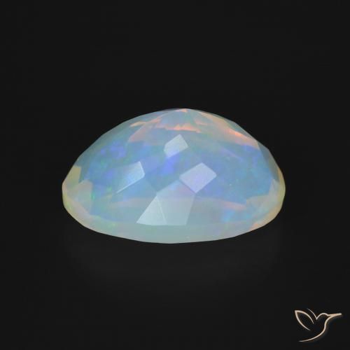 Opale Multicolore naturelle ovale, 3.34 ct, Transparent