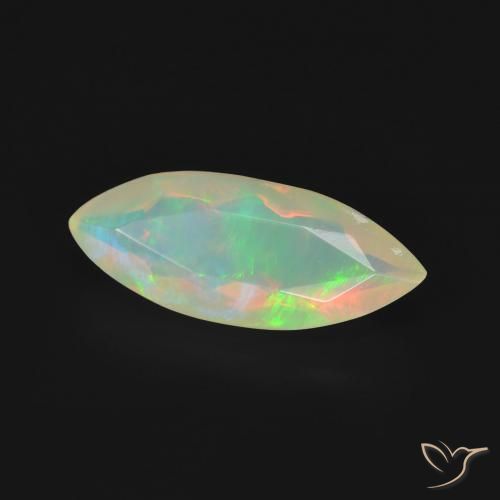 Opale Multicolore naturelle Marquise, 1.02 ct, Transparent