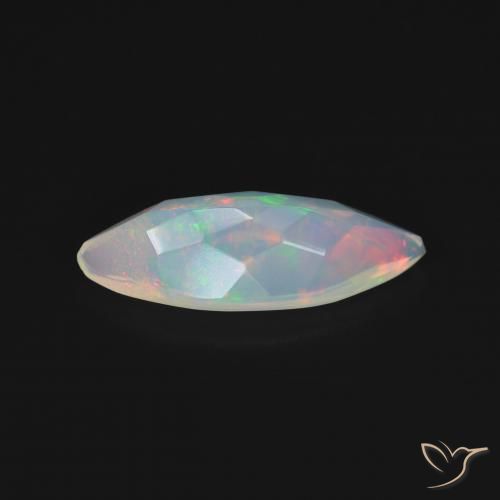 Opale Multicolore naturelle Marquise, 1.09 ct, Transparent