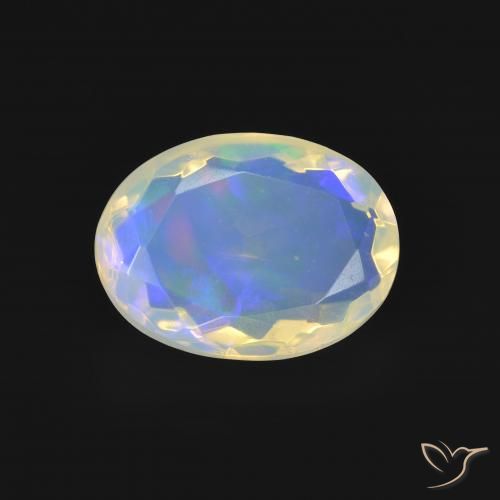 2.32ct Naturel Multicolore Opale, ovale, Transparent